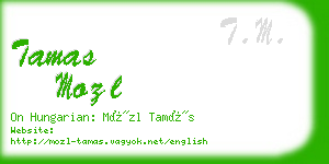 tamas mozl business card